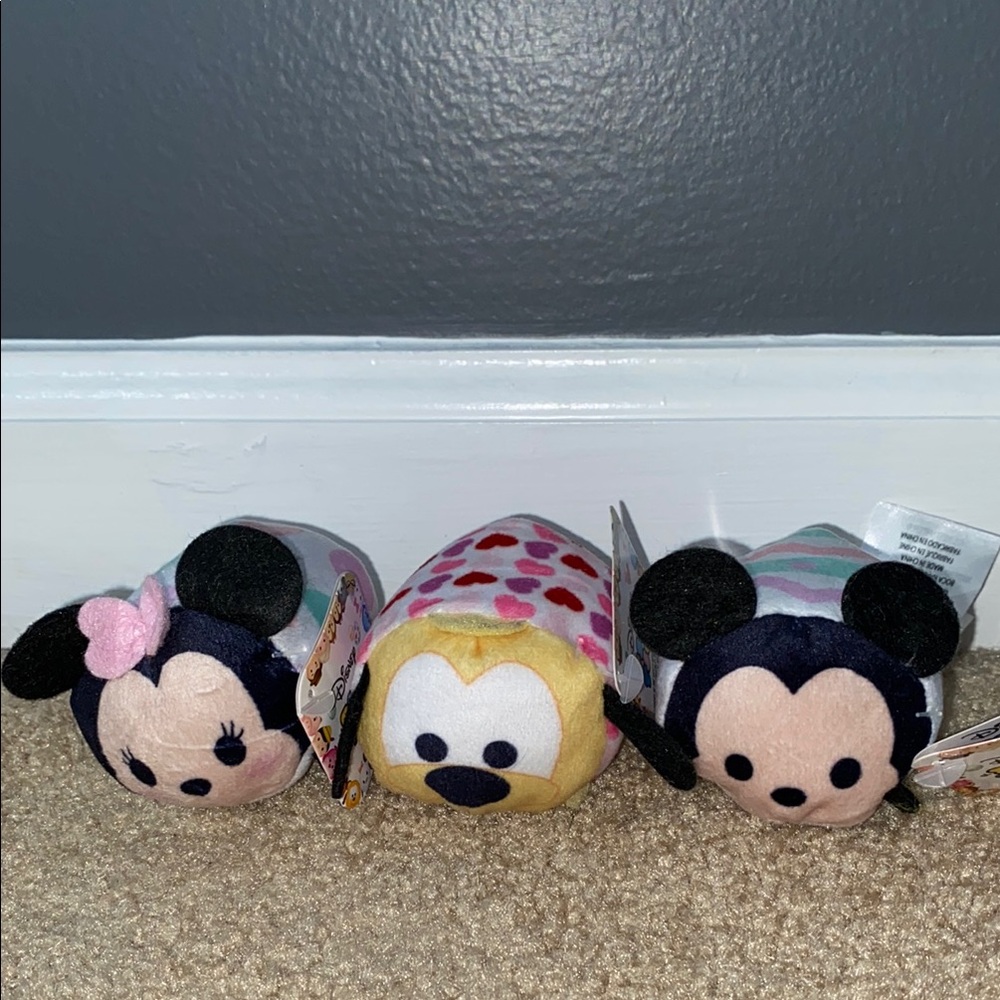 Disney Tsum Tsum Plush Set - Minnie, Pluto, and Mickey